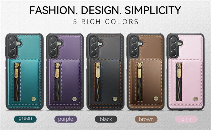 JEEHOOD Samsung Galaxy A27 2-in-1 Magnetic Wallet Case