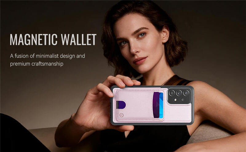 JEEHOOD Samsung Galaxy A33 5G 2-in-1 Magnetic Wallet Case
