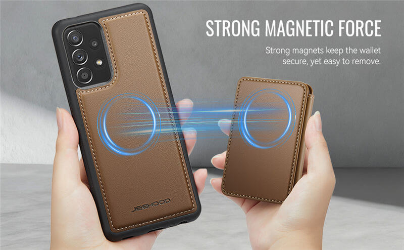 JEEHOOD Samsung Galaxy A33 5G 2-in-1 Magnetic Wallet Case