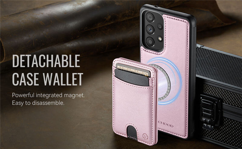 JEEHOOD Samsung Galaxy A33 5G 2-in-1 Magnetic Wallet Case