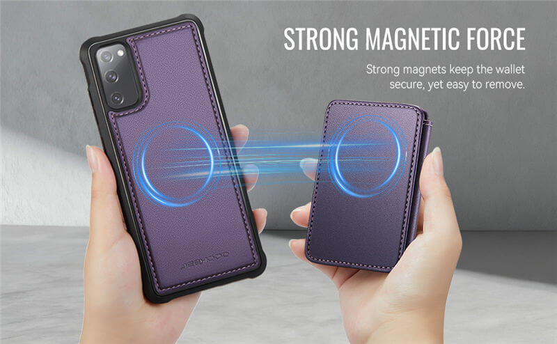JEEHOOD Samsung Galaxy S20 FE 2-in-1 Magnetic Wallet Case