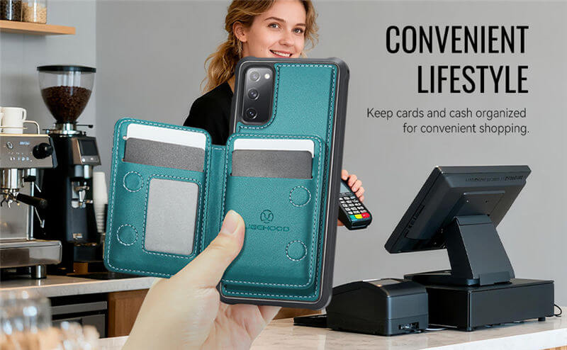JEEHOOD Samsung Galaxy S20 FE 2-in-1 Magnetic Wallet Case