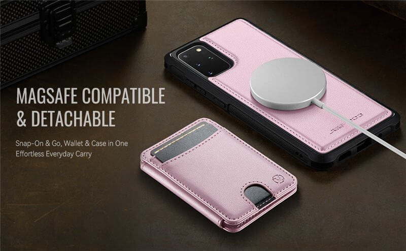 JEEHOOD Samsung Galaxy S20 Plus 2-in-1 Magnetic Wallet Case