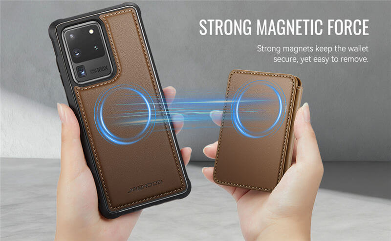 JEEHOOD Samsung Galaxy S20 Ultra 2-in-1 Magnetic Wallet Case