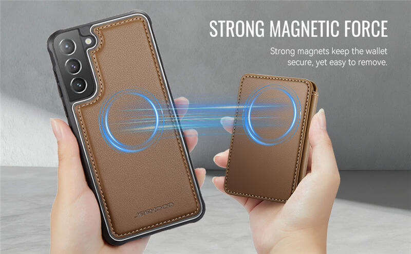 JEEHOOD Samsung Galaxy S21 Plus 2-in-1 Magnetic Wallet Case