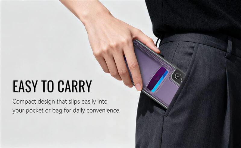 JEEHOOD Samsung Galaxy S21 2-in-1 Magnetic Wallet Case