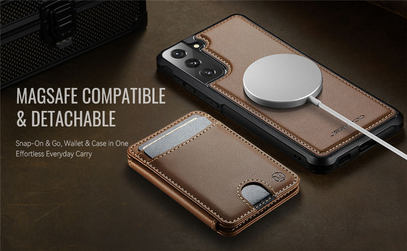 JEEHOOD Samsung Galaxy S20 2-in-1 Magnetic Wallet Case