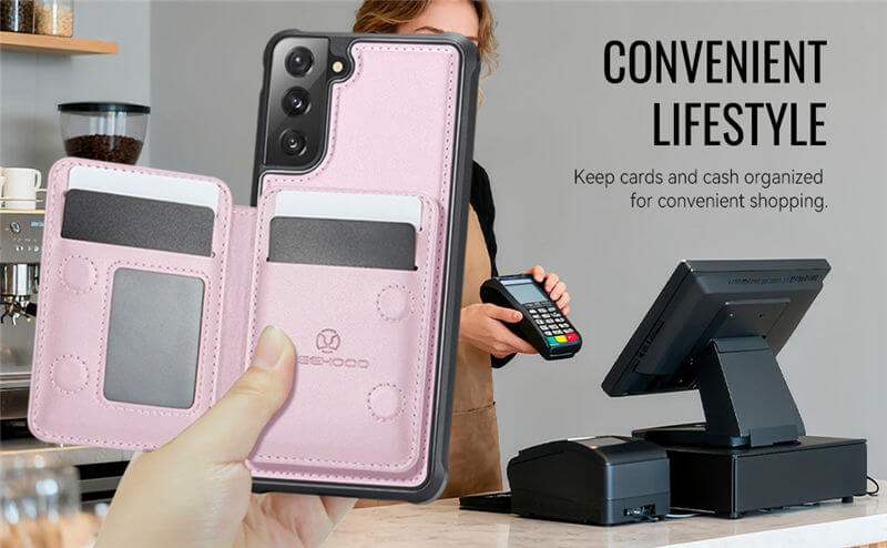 JEEHOOD Samsung Galaxy S20 2-in-1 Magnetic Wallet Case