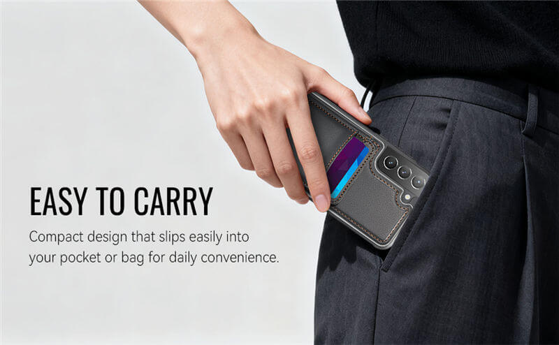 JEEHOOD Samsung Galaxy S22 Plus 2-in-1 Magnetic Wallet Case