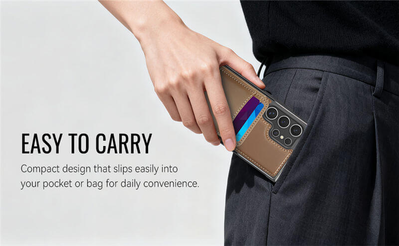 JEEHOOD Samsung Galaxy S23 Ultra 2-in-1 Magnetic Wallet Case