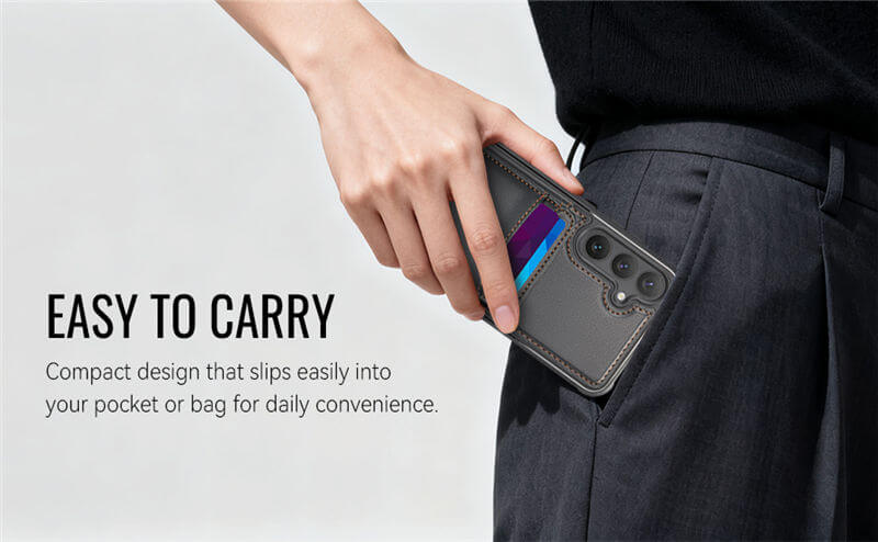 JEEHOOD Samsung Galaxy S25 Plus 2-in-1 Magnetic Wallet Case