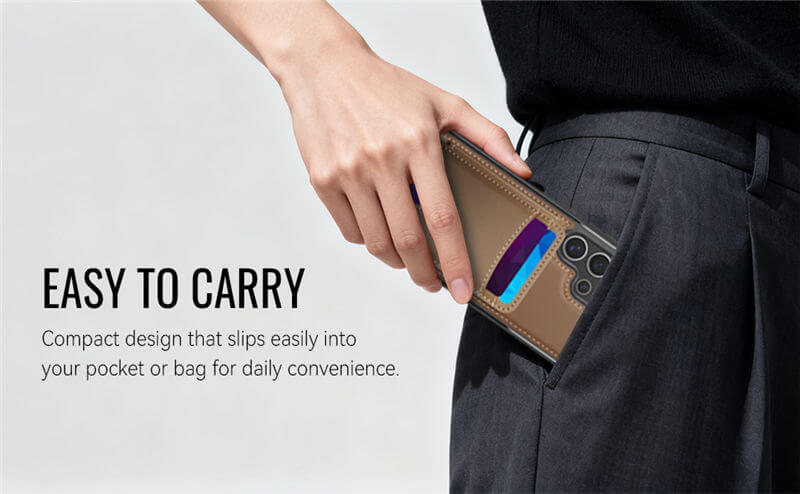 JEEHOOD Samsung Galaxy S24 Ultra 2-in-1 Magnetic Wallet Case