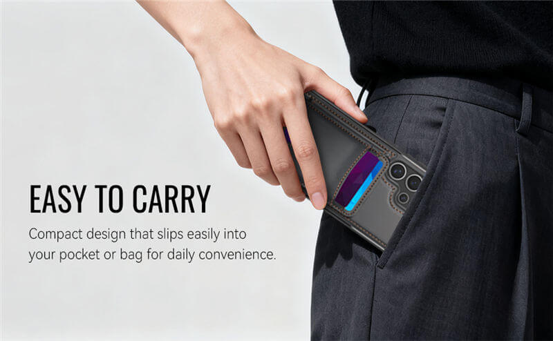 JEEHOOD Samsung Galaxy S25 Ultra 2-in-1 Magnetic Wallet Case