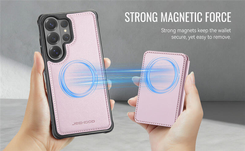 JEEHOOD Samsung Galaxy S26 Ultra 2-in-1 Magnetic Wallet Case