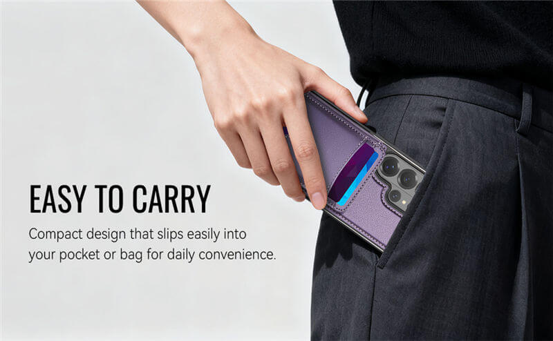 JEEHOOD Samsung Galaxy S26 Ultra 2-in-1 Magnetic Wallet Case