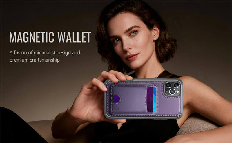 JEEHOOD iPhone 11 Pro 2-in-1 Magnetic Wallet Case