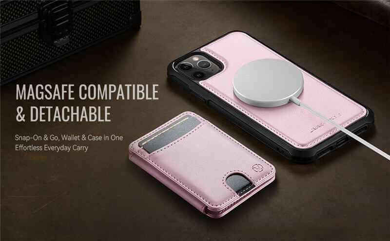 JEEHOOD iPhone 11 Pro 2-in-1 Magnetic Wallet Case