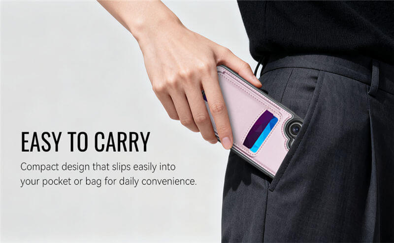 JEEHOOD iPhone 16 Plus 2-in-1 Magnetic Wallet Case
