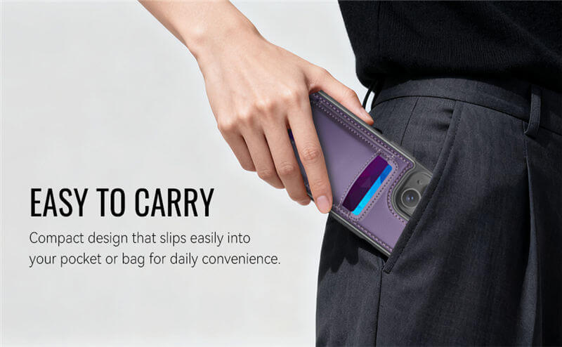 JEEHOOD iPhone 14 Plus 2-in-1 Magnetic Wallet Case