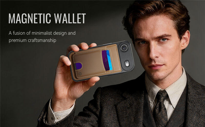 JEEHOOD iPhone Air 2-in-1 Magnetic Wallet Case