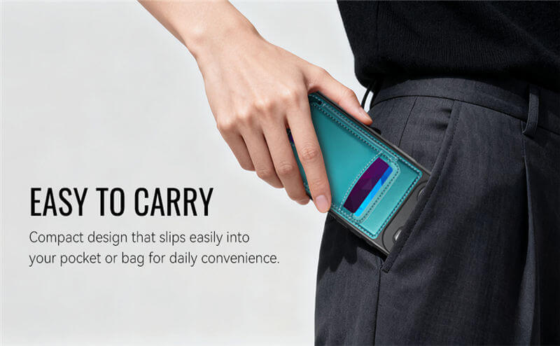 JEEHOOD iPhone Air 2-in-1 Magnetic Wallet Case