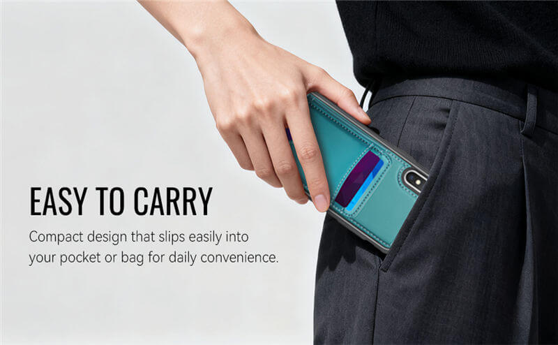 JEEHOOD iPhone XS Max 2-in-1 Magnetic Wallet Case