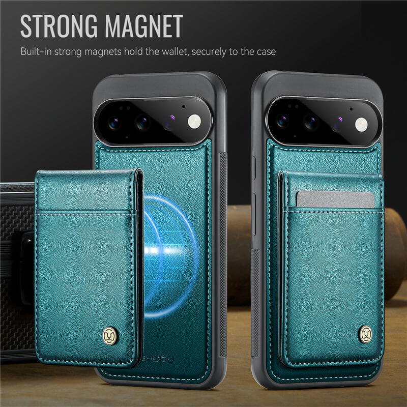 JEEHOOD Google Pixel 11/Pixel 11 Pro Magnetic 2-in-1 Wallet Case