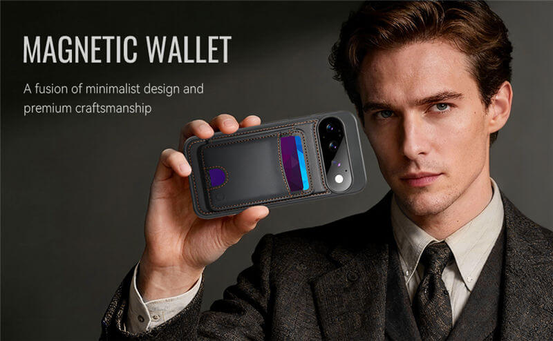 JEEHOOD Google Pixel 11/Pixel 11 Pro 2-in-1 Magnetic Wallet Case