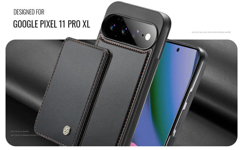 JEEHOOD Google Pixel 11 Pro XL Magnetic 2-in-1 Wallet Case