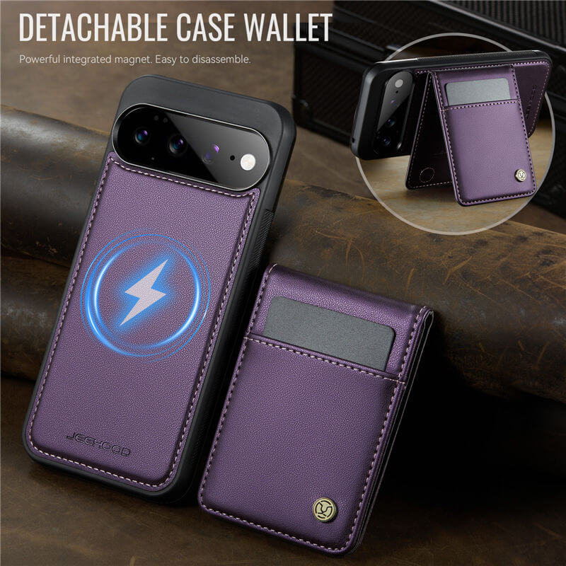 JEEHOOD Google Pixel 11 Pro XL Magnetic 2-in-1 Wallet Case