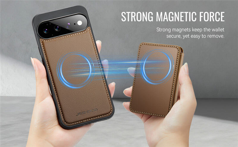 JEEHOOD Google Pixel 11 Pro XL 2-in-1 Magnetic Wallet Case