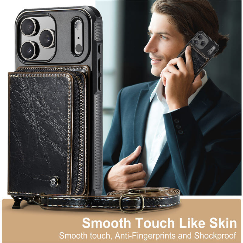 JEEHOOD iPhone 18 Pro Max Wallet Case