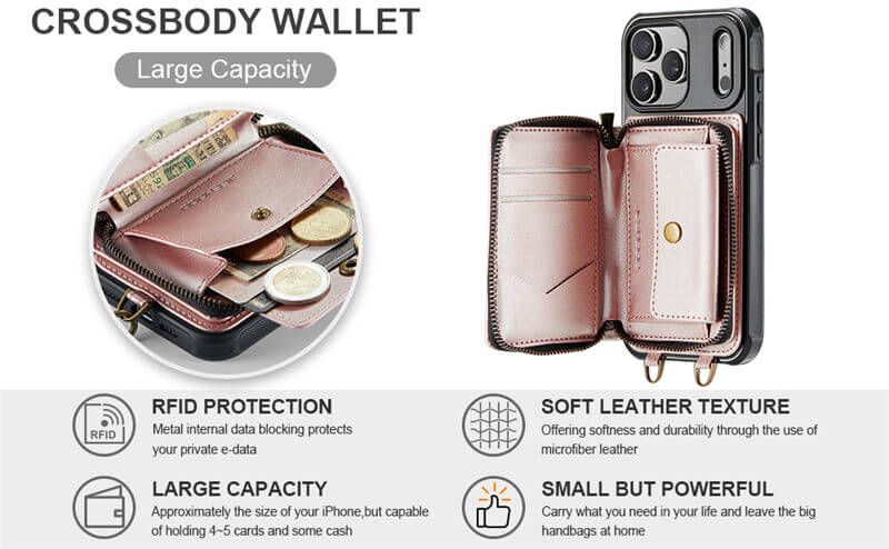 JEEHOOD iPhone 18 Pro Max Wallet Case