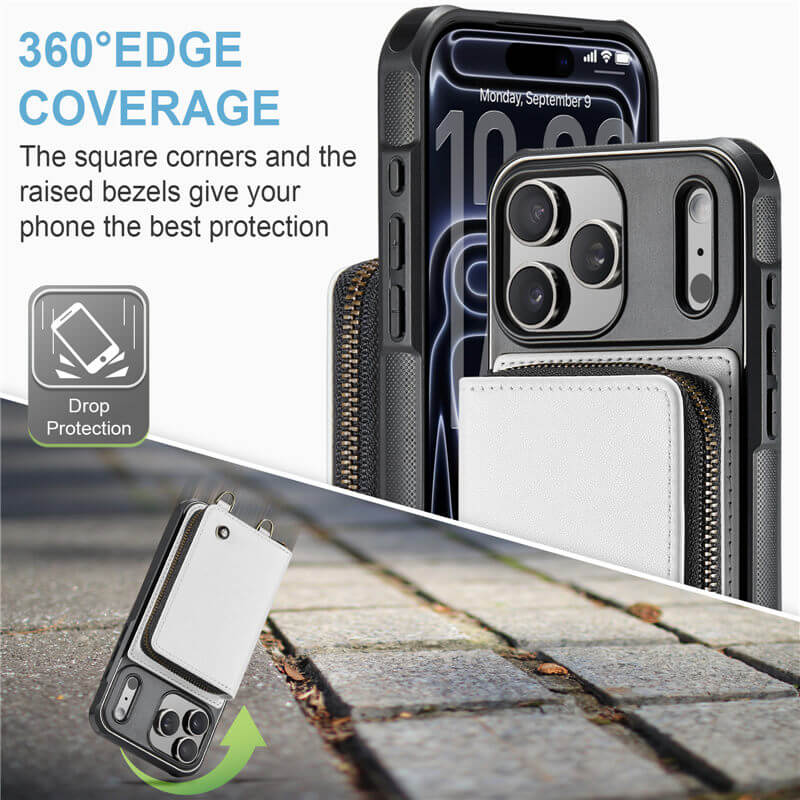 JEEHOOD iPhone 18 Pro Wallet Case