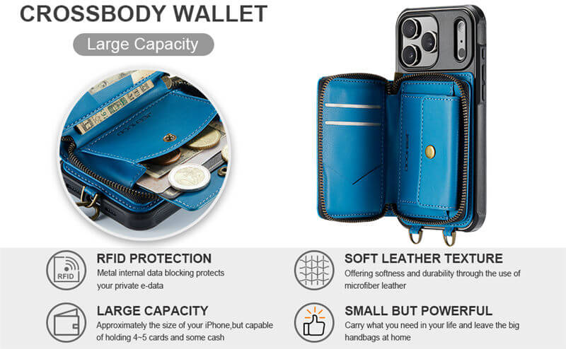 JEEHOOD iPhone 18 Pro Wallet Case