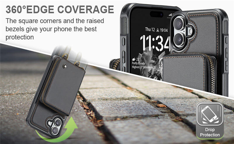 JEEHOOD iPhone 18 Wallet Case