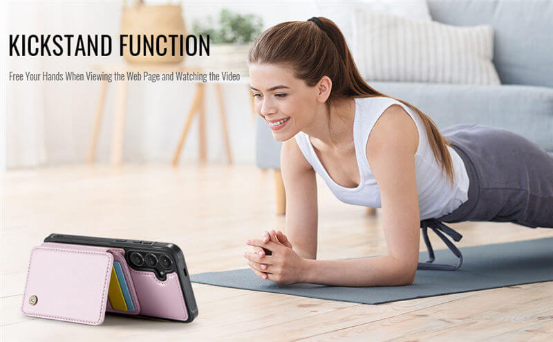 JEEHOOD Samsung Galaxy S26 FE Magnetic 2-in-1 Wallet Case