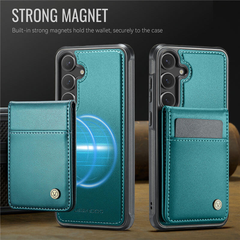 JEEHOOD Samsung Galaxy S26 FE Magnetic 2-in-1 Wallet Case