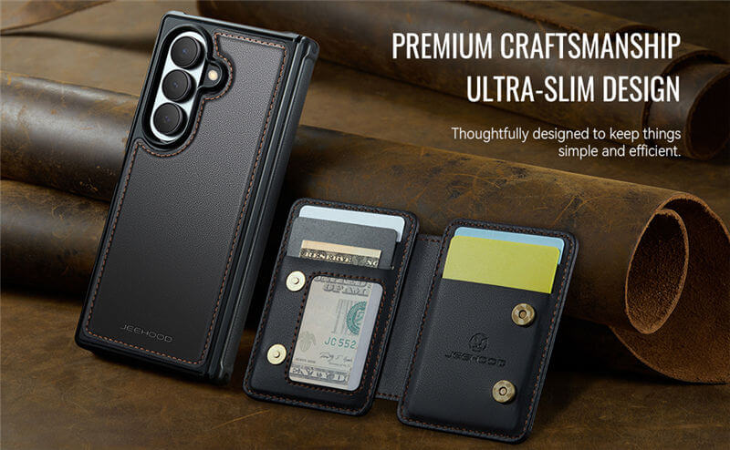 JEEHOOD Samsung Galaxy Z Fold8 Ultra Magnetic 2-in-1 Wallet Case