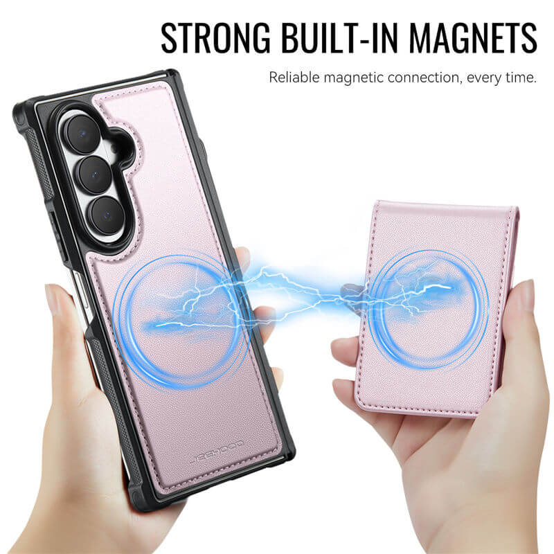 JEEHOOD Samsung Galaxy Z Fold8 Ultra Detachable 2-in-1 Magnetic Wallet Case