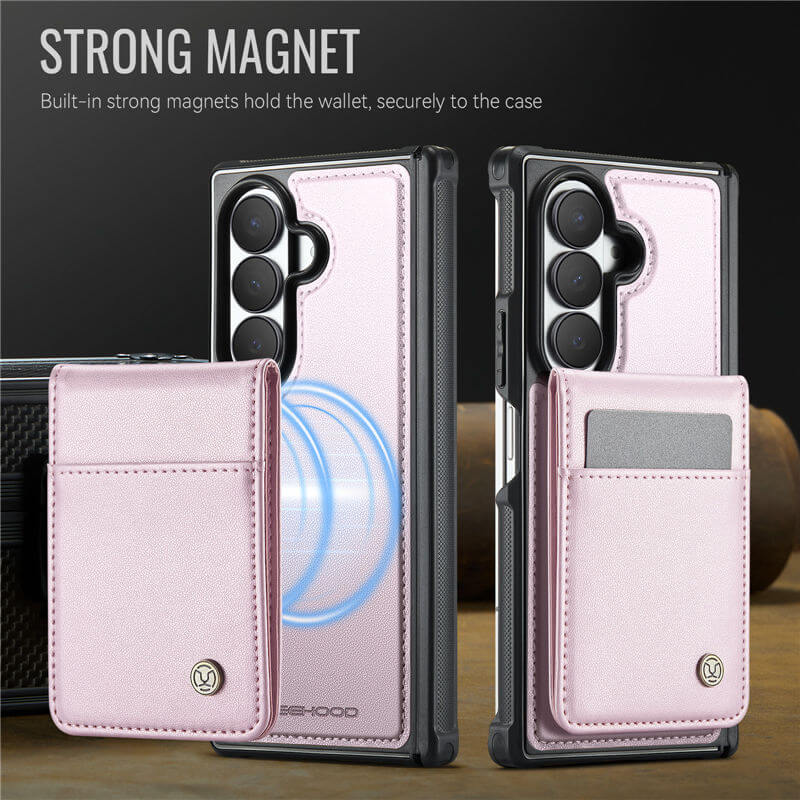 JEEHOOD Samsung Galaxy Z Fold8 Ultra Detachable 2-in-1 Magnetic Wallet Case