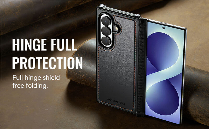 JEEHOOD Samsung Galaxy Z Fold8 Ultra Magnetic Leather Case