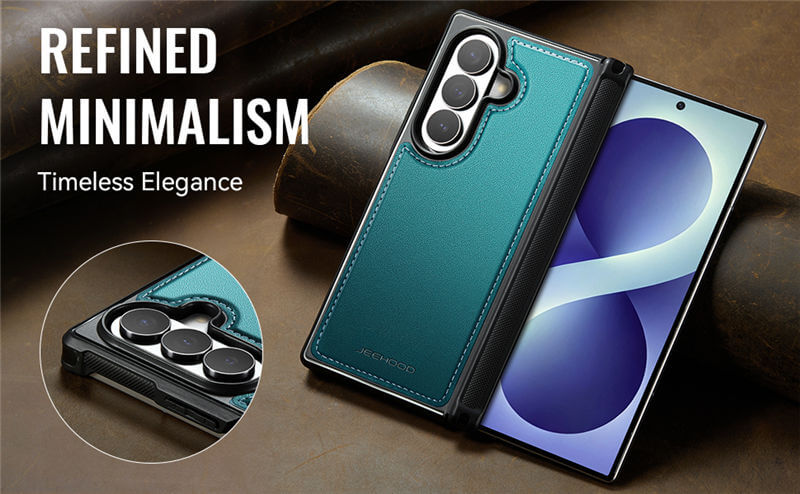 JEEHOOD Samsung Galaxy Z Fold8 Ultra Magnetic Leather Case