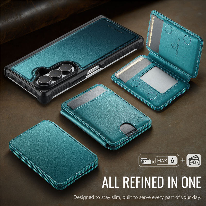 JEEHOOD Samsung Galaxy Z Fold8 Ultra Detachable 2-in-1 Magnetic Wallet Case