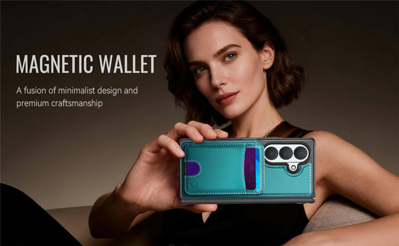 JEEHOOD Samsung Galaxy Z Fold8 Ultra 2-in-1 Magnetic Wallet Case