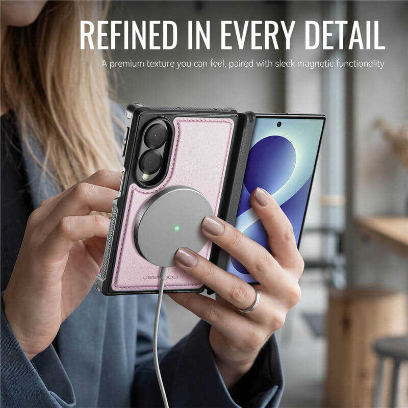 JEEHOOD Samsung Galaxy Z Fold8 Magnetic Leather Case