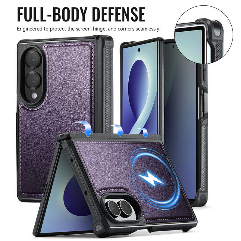 JEEHOOD Samsung Galaxy Z Fold8 Magnetic Leather Case