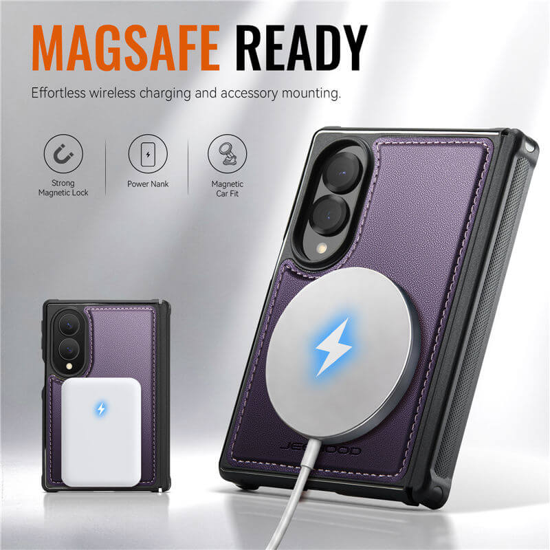 JEEHOOD Samsung Galaxy Z Fold8 Magnetic Leather Case