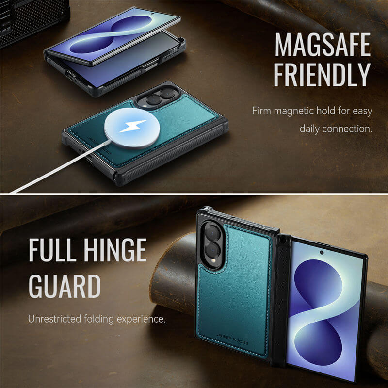 JEEHOOD Samsung Galaxy Z Fold8 Magnetic Leather Case