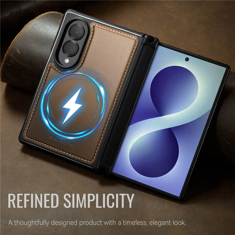 JEEHOOD Samsung Galaxy Z Fold8 Magnetic Leather Case